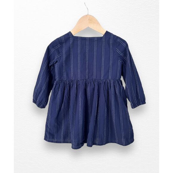 Ettie + H Textured Cotton Dress, 18-24 Months - Picture 2 of 8